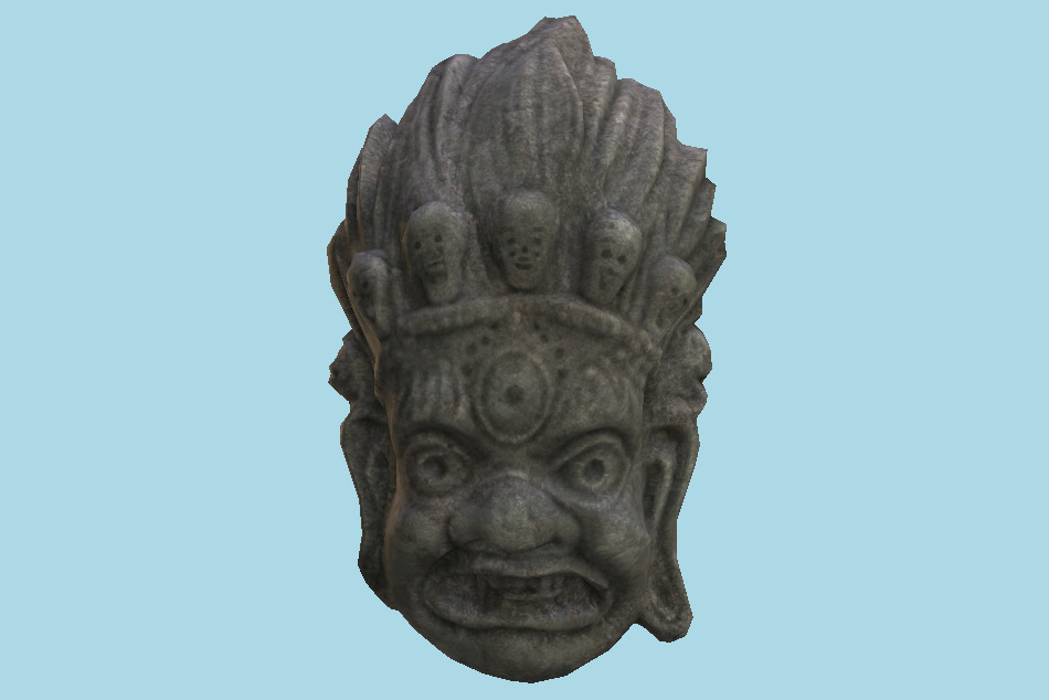 Maya Tribal Mask 3d model